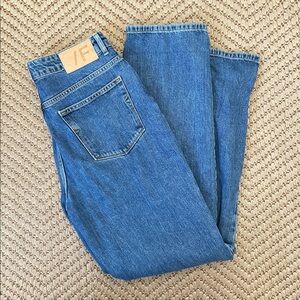 Selected Femme - Straight Fit High Waist Denim Jeans - Blue - 32x32